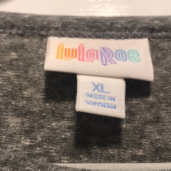 Lularoe Randy shirt, XL, grey body, BNWT - Picture 3 of 5